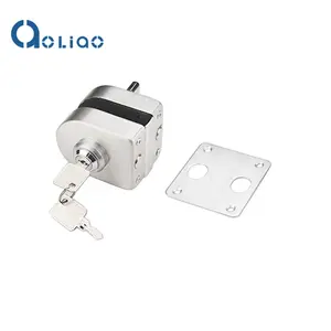 2024 Heavy Duty Oval Security Bathroom Office Metal Latch Lock Bolt Ground Patch 12mm Frameless Glass Door Lock With Key