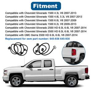 WMPHE 2 шт., жгут проводов, совместимый с Chevy Silverado 1500/2500/3500 HD 2007-2013, задний фонарь, комплект для замены ПВХ PTFE - Product Image 4