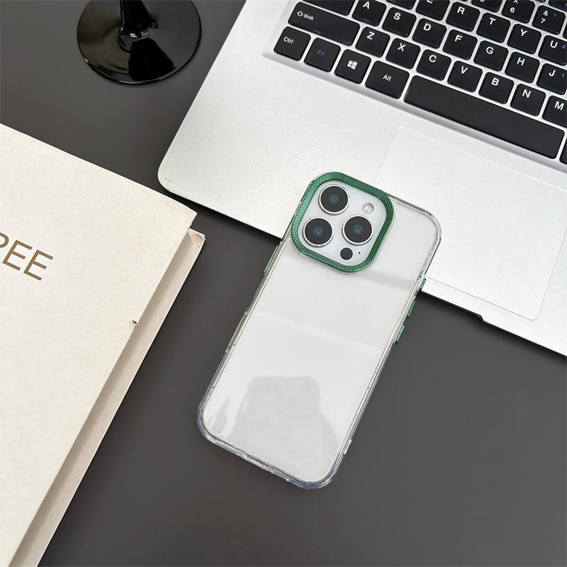 Coquille transparente diamant vert