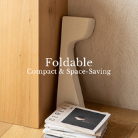 Table d'appoint pliable Spazepaper Slinky, table d'angle portable, meuble de maison écologique et peu encombrant, mobilier en papier délicat