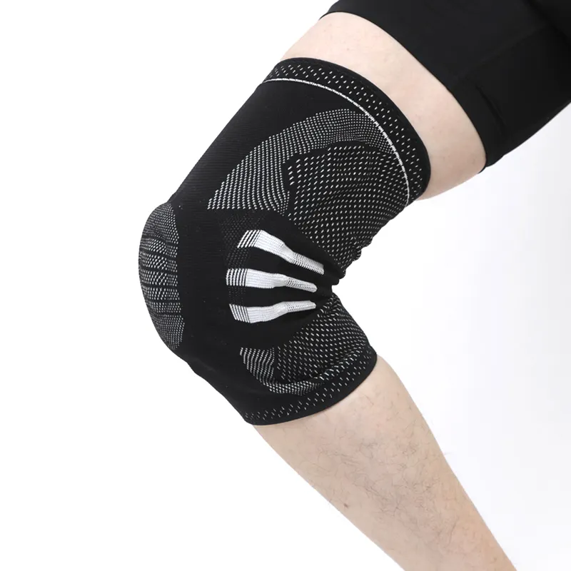 2024 Unisex Wholesale Knee Compression Brace With Silicone Pads For Knee Pain Relief