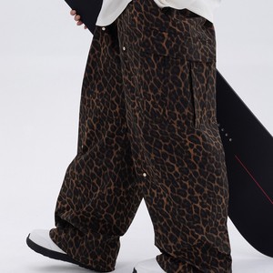 Pantalon de ski SNOWVERB unisexe, coupe ample, imprimé léopard, imperméable, respirant, coupe-vent, chaud, pour la saison des neiges - Product Image 1