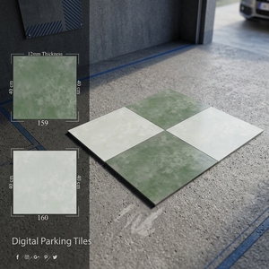 Carreaux de sol en porcelaine émaillée numérique robustes de 400x400mm pour parkings commerciaux, usage extérieur, Inde - Product Image 4