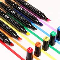 Marqueur de dessin pour enfants à double tête multicolores en promotion