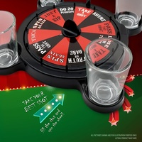Jeu de roulette à shots pour adultes unisexe, ensemble de jeux à boire en plastique pour KTV, bar, boîte de nuit, fournitures de fête d'Halloween