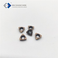 ZZJG Precision Engineering WCMX 040208FN Fraise en carbure cémenté monobloc avec revêtement Tialn pour tour CNC 62-68, Usine de Zhuzhou