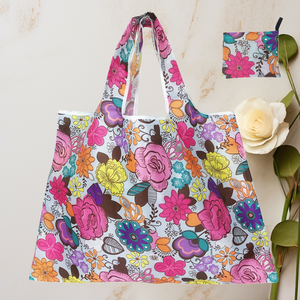 Custom Logo Promotional Gift Printed Polyester Tote Bag Recycled Reusable Fabric Canvas Mailer Brand Foldable Women Shoulder Bag - Product Image 6