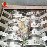 Doppelwellen-Schredder für Metallschrott, Aluminium-Dosenzerkleinerer mit zwei Wellen