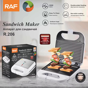 Multifunctional Mould Plates Detachable Non-stick Panini Press <b>Machine</b> Breakfast Grill Sandwich Maker <b>Machine</b> - Product Image 4