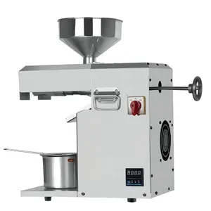 Smaller Tabletop Commercial Electric Stainless Steel Oil Press Machine Peanut Essential Oil Making Processing Extracting Machine