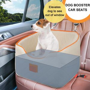 Fabricant de sièges de voiture pour chiens Booster Memory Foam Pet Siège de sécurité de voyage jusqu'à 35 Lbs Housse amovible lavable - Product Image 4