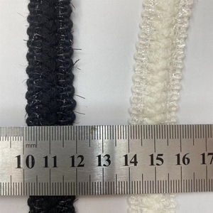 Ruban tissé noir et blanc DIY, accessoires pour vêtements pour femmes et enfants, literie, coussins décoratifs, pinces à cheveux - Product Image 2