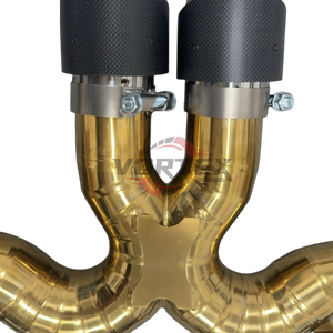 Système d'échappement Catback en alliage de titane haute performance Vortex, épaisseur 1,2 mm, finition bleu brûlé, à boulonner, pour Porsche 992 GT3 4.0 - Product Image 6