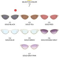Lunettes de soleil 2025 Lunettes de soleil de luxe pour femmes Fashion Designer Cat Eye Metal Frame Low Price Lunettes de soleil pour femmes