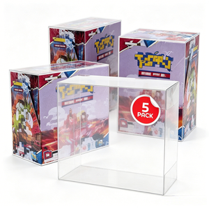 Wholesale Blocking Clear Handmade PET Customizable Trading Card Booster <b>Box</b> Display Protector for <b>Collection</b> - Product Image 3