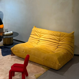 Fauteuil carré gonflable inclinable pour enfants, rembourré en éponge et velours, avec assise douce et rembourrée pour chambre, salle d'activités, villa, école - Product Image 2