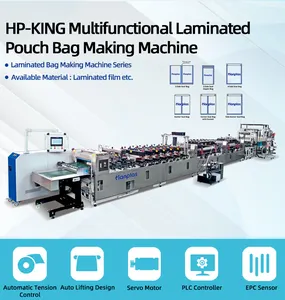 Hp-King Gelamineerd Pe Plastic 3 Zijafdichting Vacuümzak Centrale Afdichting Spinzak Machine Vers Voedsel Pouch Maken Machine