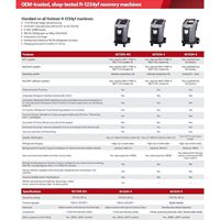 Machine de récupération, recyclage et recharge Robinair Ac1234-4Sl Premier R-1234Yf pour service mobile avec verrouillage de la balance