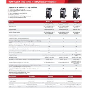 Robinair Ac1234-4Sl Premier R-1234Yf Máquina de Recuperación, Reciclaje y Recarga de Refrigerante para Servicio Móvil con Bloqueo de Escala - Product Image 5