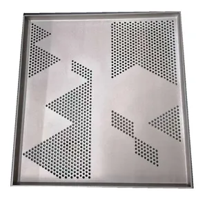 Decorative 1 mm round hole perforated speaker grill metal mesh sheet