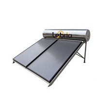 Chauffe-eau solaire à plaque plate intégrée, équipement solaire, fabrication OEM/ODM, logo personnalisé, commande en gros, directement de l'usine Lebria