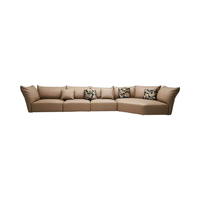 Luxus Hochwertige moderne Einsitz Sofa Schnitt möbel Echtes Leder Schwamm Gefüllte Wohnzimmer Couch