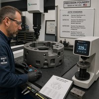 Corps de mandrin de tour en fonte gris de précision LF, conforme ASTM A48 Classe 40, certifié ISO9001, pour l'usinage CNC des métaux aux États-Unis, OEM Automobile