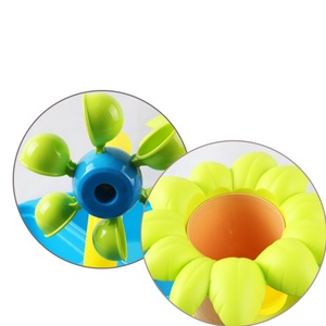 Table de jeu aquatique et de sable en plastique pour enfants, grand modèle circulaire, pour intérieur/extérieur, avec outils de creusement - Product Image 6