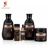 Kit de Soins Capillaires à la Biotine Marque Blanche OEM, Shampoing, Après-Shampoing et Huile Capillaire, Série Soin du Cuir Chevelu Parfum Longue Durée