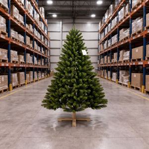 Arbre de Noël Artificiel 3D en PE de Luxe, Vente en Gros Directe Usine, Très Demandé, pour Décoration Intérieure - Product Image 1