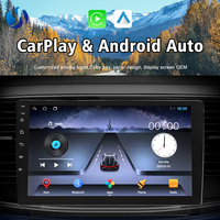 Autoradio Android 2 Din avec Écran Tactile IPS de 9 Pouces, CarPlay, Android Auto et GPS, Lecteur DVD Universel
