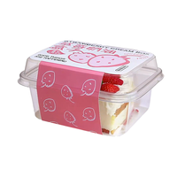 Emballage de boîte à gâteaux pour les ventes Conteneurs à gâteaux en plastique PET alimentaire transparents Emballage de gâteau rond jetable de 10 pouces accepté
