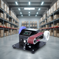 Meuleuse de banc électrique entièrement automatique, petite machine à bande abrasive, outil de type nouveau dédié à l'affûtage de couteaux, usage domestique et commercial