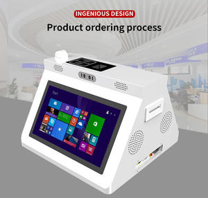 Vente directe usine Huilan Nouveau terminal de point de vente de bureau Caisse enregistreuse 18,5 pouces Double écran tactile 10 points de contact Ticket tactile - Product Image 6