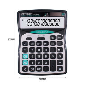 Calculatrice solaire à 14 chiffres Cjtjizen Ct9300w, double alimentation, pour usage professionnel et bureautique - Product Image 5
