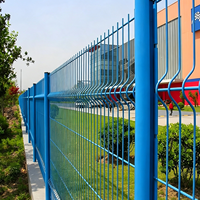 Panel de Cerca Metálica Curva 3D Resistente a la Intemperie, con Recubrimiento en Polvo, Barrera Exterior de 6 Pies para Jardín, Parque, Granja, Proyecto de Cerramiento
