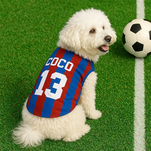 Kaos Anjing Kucing Poliester Musim Panas Musim Semi Sederhana Sporty Fashion Pakaian Kaos Sepak Bola Sweatshirt Pakaian Hewan Peliharaan Layanan Kaos Hewan Peliharaan Besar - Product Image 2