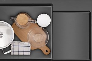 Fregadero de Cocina Grande de un Solo Tazón, con Revestimiento Nano, de Acero Inoxidable 304 Engrosado, para Uso Doméstico, Lavado de Verduras y Platos - Product Image 5