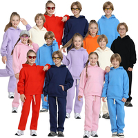 Ensemble survêtement pour enfants en molleton à deux pièces avec logo personnalisé, sweat-shirt et pantalon de jogging pour garçons et filles, ensembles de survêtement pour enfants