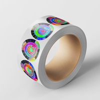 Aangepaste 3d Hologram Stickers Met Lege Beveiliging Qr Code Logo Label Anti-Nep Zegel Overlay Voor Verpakking Etiketten Op Maat Afdrukken