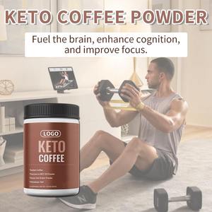 משקה טבעי בריא רזה הקטו קפה פרטי תווית אבקת חלבון משפר מדגם חופשי למבוגרים - Product Image 6