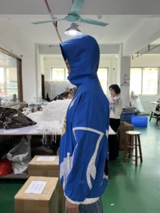 Chaqueta de nailon con revestimiento Anime <span class=keywords><strong>Sonic</strong></span>, bordado 3D con apliques de tela, cuello alto, estilo oversize, forro de malla, con cremallera, impermeable - Product Image 6