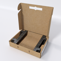 Boîte d'emballage personnalisée en carton pour ordinateur portable, vide, avec impression sur mesure