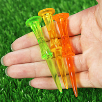 Prix d'usine HM Tee Golf 3 1/4 Tees de golf en plastique 80mm GT02 Logo personnalisé imprimé Durable Haute qualité 100 pièces CN;GUA