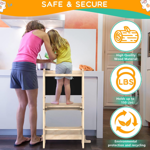 Tabouret escamotable pour enfants, échelle d'apprentissage pliable, <span class=keywords><strong>tour</strong></span> d'apprentissage pliable, mince - Product Image 3