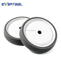 EVERTOOL 220x30mm G Mop Tampon en mousse coudé noir pour épilation de la carrosserie et des phares