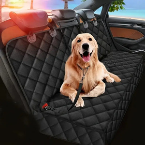 Pet Backseat <b>Cover</b> Waterproof Polyester Rectangle Solid Color Four Seasons Use For Dog Cat Car Seat Protection - Product Image 2