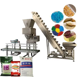 Mısır buğday unu tozu dolum paketleme makinesi 20kg otomatik dikey paketleme makinesi