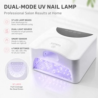 Lampe UV LED à séchage rapide pour ongles avec lumière pour le pouce, sécheuse à ongles professionnelle, capteur automatique, double ports pour ongles en gel, 48W, 57 perles LED
