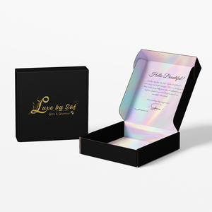 Empaque Romántico Personalizado al por Mayor para el Día de San Valentín 2025, Cinta Negra y Rosa de Lujo con Caja de Regalo para Joyería y Pijamas - Product Image 3